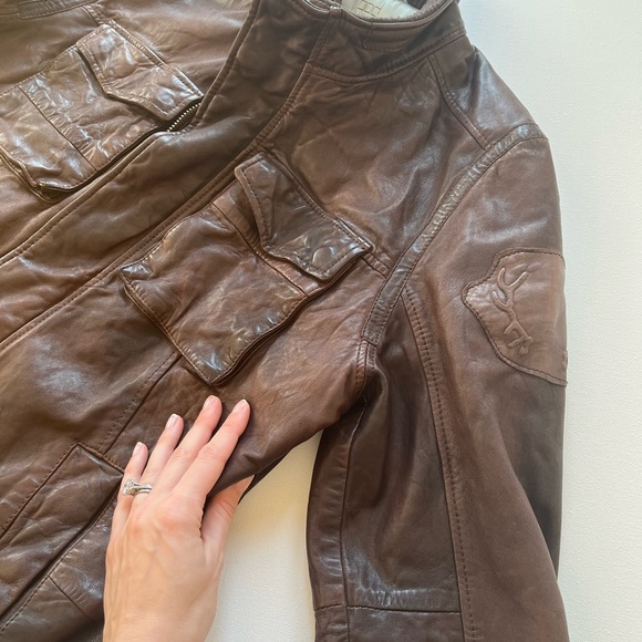 Bod & Christensen Leather Men’s Jacket - Picture 2 of 4